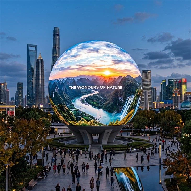 led sphere display